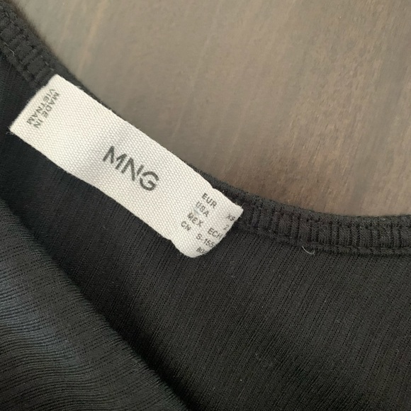 Mango Puffed Short Sleeves Knit Mini Dress - Picture 4 of 4